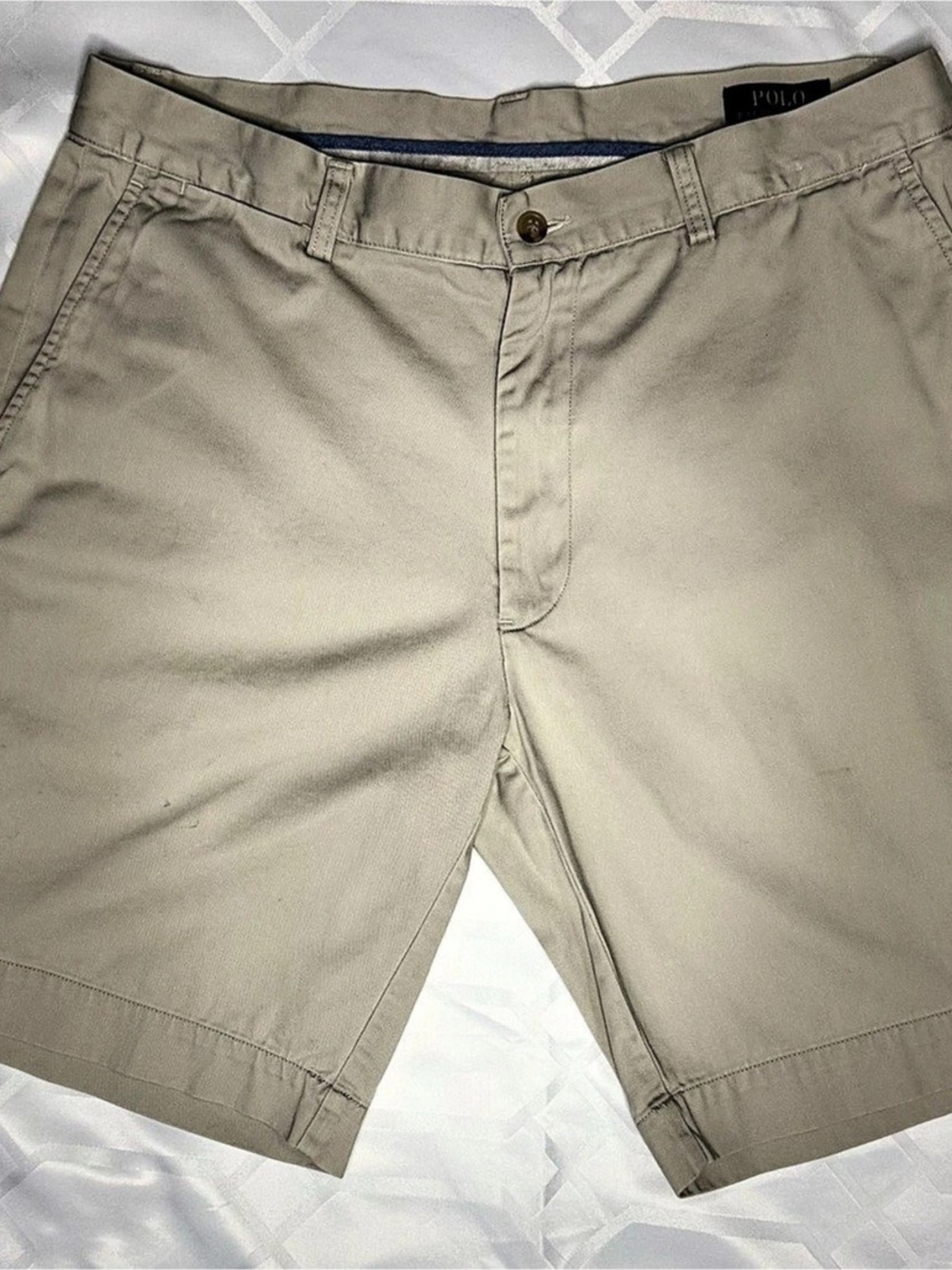 Polo Ralph Lauren Classic Fit 9-Inch Chino Short Shorts Beige Waist 36